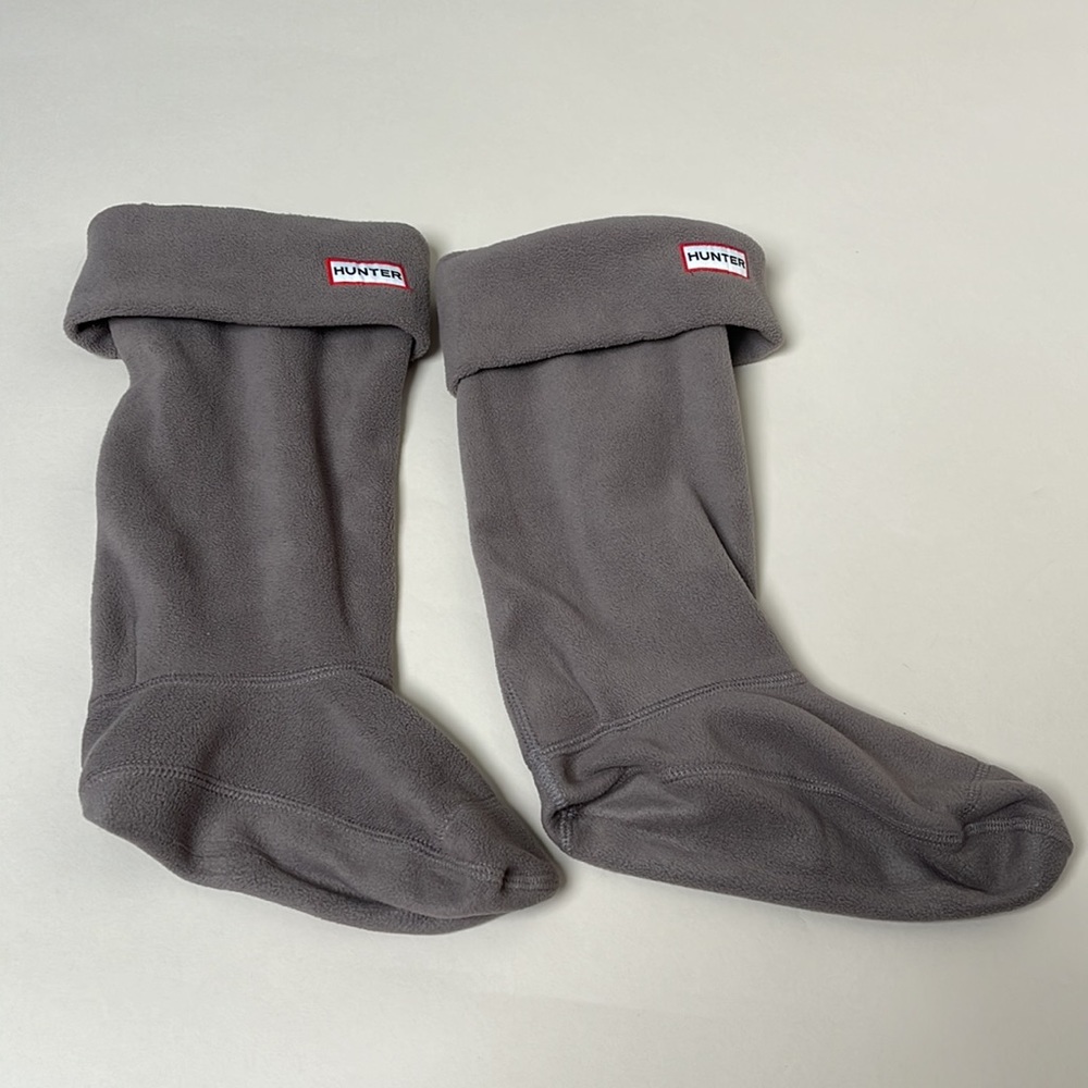 Hunter boot Women’s size Medium (5-7) gray tall boot socks liner